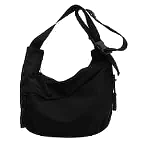 Lightolife Large Oxford Sporty Crossbody Bag Shoulder Purse